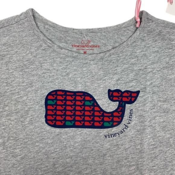 Vineyard Vines Girls Party Whale Fill Swing Tee M - Picture 2 of 7